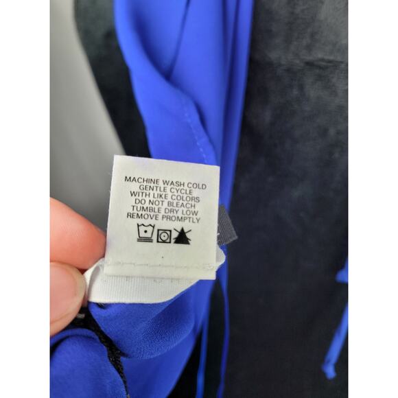 Three Eighty Two Revolve Feja Halter Cobalt Blue Size L - Picture 6 of 6